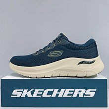 Skechers Arch Fit 2.0 [150066WWBL] 女 休閒鞋 寬楦 厚底 套入式 瞬穿 白 藍 歷史價格詳細信息