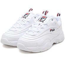 FILA 休閒鞋 全白 粉藍 厚底 緩震 慢跑鞋 運動 女 5J920V115 歷史價格詳細信息