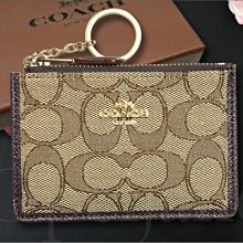 【COACH】金屬LOGO小碎花皮革方包相機包斜背包(粉橘) 歷史價格詳細信息