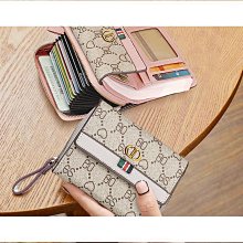 錢包卡包二合一體包女短款小眾復古日韓簡約時尚百搭折疊零錢皮夾~特價 歷史價格詳細信息