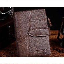 錢包 皮夾 短款錢包 錢包男士頭層牛皮防盜刷錢夾大容量多功能錢包駕駛證純牛皮錢包男 歷史價格詳細信息