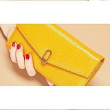 錢夾黃色招財錢包百搭2022長款女新款手拿包簡約時尚皮夾子女式潮,特價新店促銷 歷史價格詳細信息