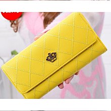 錢夾黃色招財錢包百搭2022長款女新款手拿包簡約時尚皮夾子女式潮,特價新店促銷 歷史價格詳細信息