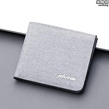 男士短款錢包超薄學生帆布日韓橫款小錢夾簡約豎款青年個性軟皮夾~特價 歷史價格詳細信息