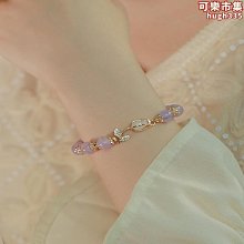 手串送閨蜜小眾輕奢天然草莓晶粉色水晶手&amp;#x0932c;女設計感學生精緻珠子 歷史價格詳細信息