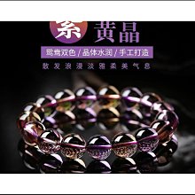 天然玻利維亞紫黃色水晶水滴吊墜，成色不錯，天然紋理獨特。里面有天然的棉和冰裂無手感，喜歡這 水晶 文玩 首飾 二手【紫竹齋】298 歷史價格詳細信息