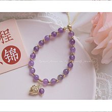 天然紫水晶上岸幸運金珠小眾設計禮物14k包金輕奢疊戴手錬女禮物 歷史價格詳細信息