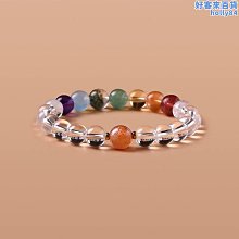 【魚魚】天然紫水晶手串高級三色手鍊女款單圈藍月光石清新甜美手串送女友 歷史價格詳細信息