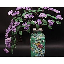 紫水晶 發財樹 三角蟾蜍 杯子 樹木造型 紫晶塊是用 銅線並串聯連接 歷史價格詳細信息