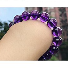 【締造】天然烏拉圭紫水晶圓形珠單圈手鍊10mm男女款DIY原創手工簡約清新A19 歷史價格詳細信息