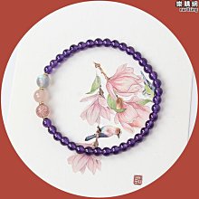 草莓晶手鍊女夏水晶小眾珠子單圈多圈細手鐲粉水晶手串 歷史價格詳細信息