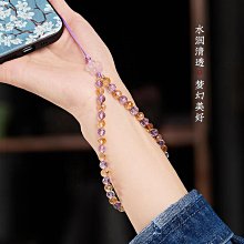 紫水晶手機掛繩掛件原石轉運手機鏈掛飾玉石吊墜u盤防丟女款簡約 歷史價格詳細信息