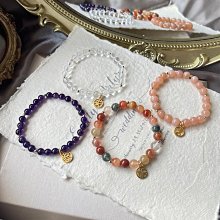 oar馬達加斯加粉晶手錬女招桃花草莓晶金發晶珍珠天然水晶手串 歷史價格詳細信息