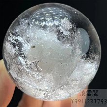 天然白水晶全包裹橘紅色石榴石多寶珠吊墜 異象水晶寶石 一物一圖 歷史價格詳細信息