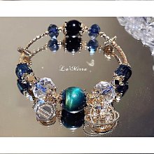 【締造】閃亮綠色天然岫玉青提奶蓋粉晶花朵爪奧地利水晶精品水晶手鍊 歷史價格詳細信息