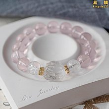 天然粉晶三圈手鍊配珍珠粉鹽源貔貅翡翠福瓜女款百搭手串閨蜜禮物 歷史價格詳細信息