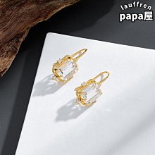 [斯頓]輕奢兩戴可轉換回形針耳環女銅鍍18k金鋯石耳掛耳圈耳墜首飾 歷史價格詳細信息
