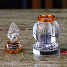 佛塔菩提塔裝水晶塔室內家用亞克力6寸鎏金噶當塔擺件 歷史價格詳細信息