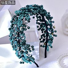 怡星 手工個性串珠發箍復古ins甜酷少女風髮飾編織網狀寬頭飾A129 歷史價格詳細信息