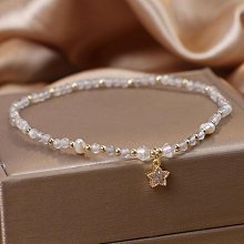 水晶手鏈女韓版小眾魚尾吊墜白水晶手串簡約白水晶手飾 歷史價格詳細信息