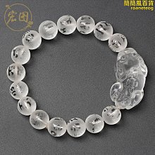 天然白水晶六字真言燙金成品佛珠手鏈項鏈飾品飾品串珠手 舊藏 文玩 白水晶 【泰古堂玉石店】-6004 歷史價格詳細信息