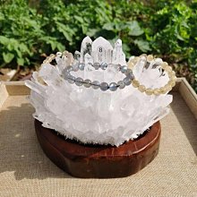 【小痞】天然白水晶全淨體手鍊老型珠透明珠子搭配和田玉晴水蓮花珠女手串 歷史價格詳細信息