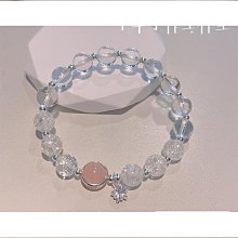 【卡盧索】天然佛珠馬達加斯加粉晶手串粉水晶三圈手鍊晶體佛鏈精美飾品 歷史價格詳細信息