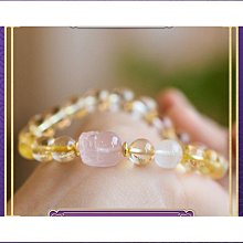 水晶手錬女優雅氣質翡翠平安扣手串粉晶紫鋰輝草莓晶手飾 歷史價格詳細信息