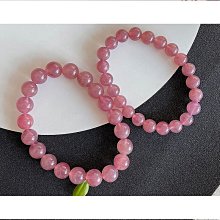 優質馬達加斯加粉水晶桶珠手錬10mm女天然粉晶手串單圈閨蜜款時尚飾品 歷史價格詳細信息