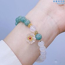 天然櫻花瑪瑙手串ins風粉水晶玉髓復古珍珠手&amp;#x0932c;冰種飄花精緻禮物 歷史價格詳細信息