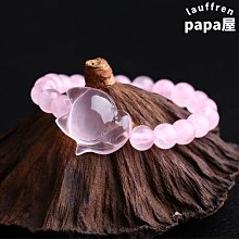天然粉水晶狐狸手錬手串多圈九尾狐粉晶手串禮物男女飾品禮物選精選 歷史價格詳細信息