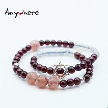 【多多】天然草莓晶粉水晶純銀手錬 招桃花小眾簡約 原創粉晶手串閨蜜禮物 歷史價格詳細信息