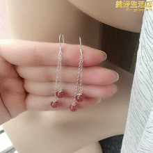 耳針耳鍊女長版流蘇耳環2023年新款潮高級設計感超仙氣質耳墜 歷史價格詳細信息