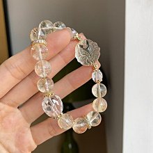 【阿朱】天然黃水晶粉水晶招桃花手鍊女粉晶黃晶黃阿塞九尾狐貔貅手串 價格比較,價格查詢,歷史價格詳細信息