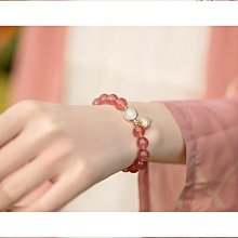 天然草莓晶手鍊女輕奢小蜜蜂轉運手串招桃花ins小眾設計閨蜜手環-玲瓏心飾 歷史價格詳細信息