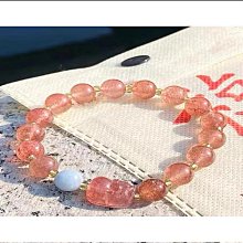 悠然草莓晶粉晶星月手錬女簡約閨蜜粉色水晶單圈手串小眾設計手飾 歷史價格詳細信息