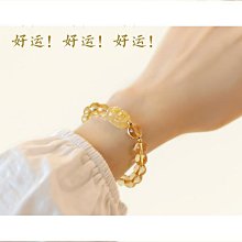 【好物】天然金發晶手錬女黃水晶手錬天然發金水晶散珠轉運珠金絲髮晶手串 歷史價格詳細信息