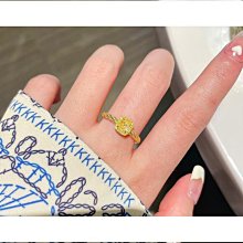 黃金女戒指 方形刻紋白鑽戒 9999純黃金戒指 | 晶漾金飾鑽石JingYang Jewelry 歷史價格詳細信息