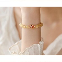 招財一夜暴富極細2mm金發晶手鏈女14k轉運珠超細夏設計感小眾ins-新店特惠精品  夏季 歷史價格詳細信息