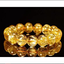 天然巴西金鈦晶手錬板鈦金發晶手串收藏級順黃水晶發眼男女多圈 歷史價格詳細信息