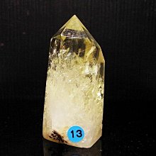 小風鈴~巴西天然茶晶體晶中晶內包立體綠幽靈六角晶柱擺件重:304g(勝利V.雙包胎原礦) 歷史價格詳細信息