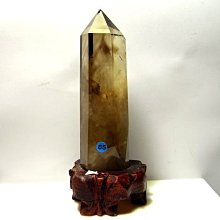 小風鈴~巴西天然茶晶體晶中晶內包立體綠幽靈六角晶柱擺件重:304g(勝利V.雙包胎原礦) 歷史價格詳細信息