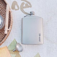 隨身酒壺純鈦小酒壺便捷隨身鈦金屬小白酒瓶冰花彩鈦戶外露營鈦酒漏斗3兩 歷史價格詳細信息