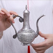 隨身酒壺銀器時代  純銀手工錘紋亮面便攜酒壺儲酒壺 S999純銀便攜式水壺 歷史價格詳細信息