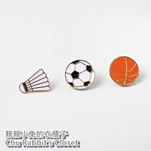 Chu Rabbit’s Closet 可愛創意 籃球/乒乓球/羽毛球 卡通運動 釘扣/別針/胸針/徽章 衣服/包包裝飾 歷史價格詳細信息