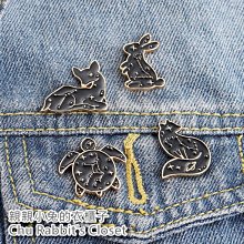 Chu Rabbit’s Closet 可愛動物 鯨魚 星空/雲海/星星 情侶 釘扣/別針/胸針/徽章 衣服/包包裝飾 歷史價格詳細信息