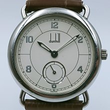 【發條盒子H1285】DUNHILL 登喜路 黑鑽面 石英鍍金/不銹鋼 經典女錶 歷史價格詳細信息