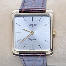《寶萊精品》Longines 浪琴金白方長型手動男子錶 歷史價格詳細信息