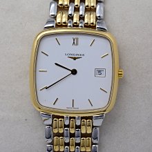 《寶萊精品》Longines 浪琴金白方長型手動男子錶 歷史價格詳細信息