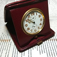 【古董錶】1930年瑞士MOVADO摩凡陀錶廠專利經典之作包金鱷魚皮錢包袋懷錶 歷史價格詳細信息